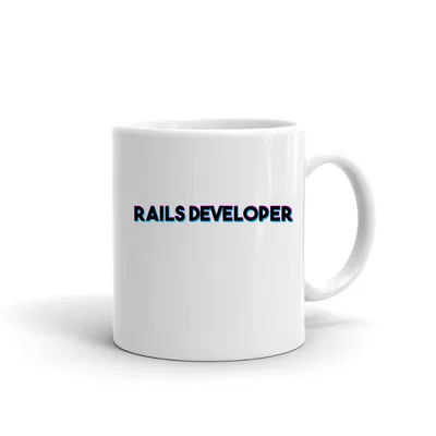 Tri Color Rails Developer mug preview