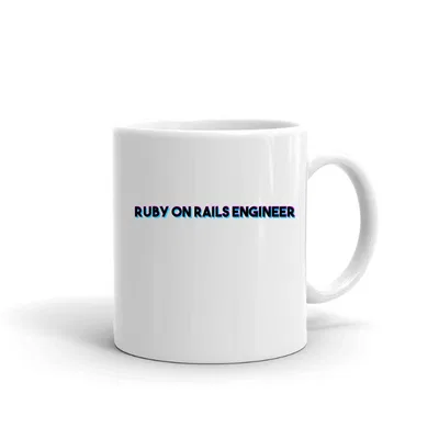 Tri Color Ruby On Rails Engineer mug preview