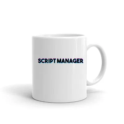 Tri Color Script Manager mug preview