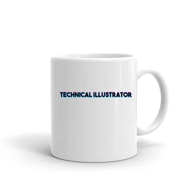 Tri Color Technical Illustrator mug preview