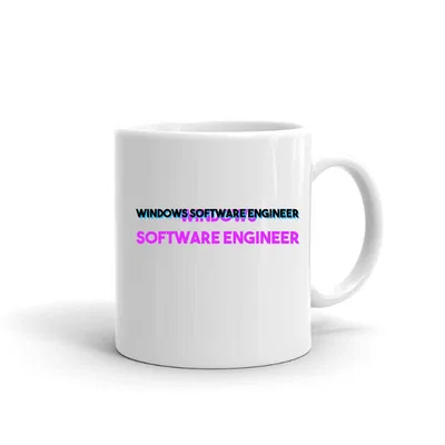 Tri Color Windows Software Engineer mug preview