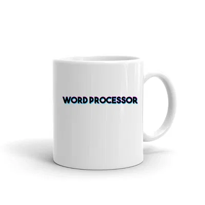 Tri Color Word Processor mug preview