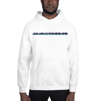 Tri Color Java Application Developer hoodie preview