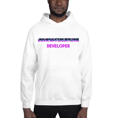 Tri Color Java Applications Developer hoodie preview