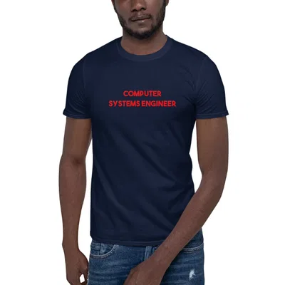 Red Computer Systems Engineer dark tee preview