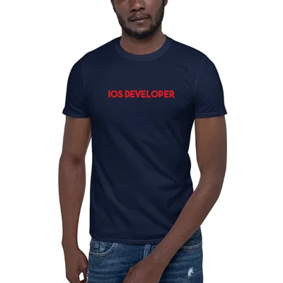 Red Ios Developer dark tee preview
