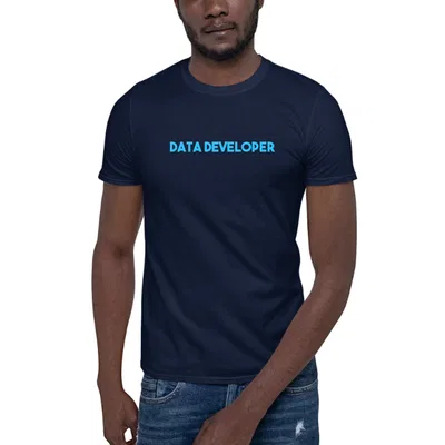 Blue Data Developer dark tee preview