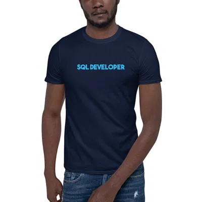 Blue Sql Developer dark tee preview