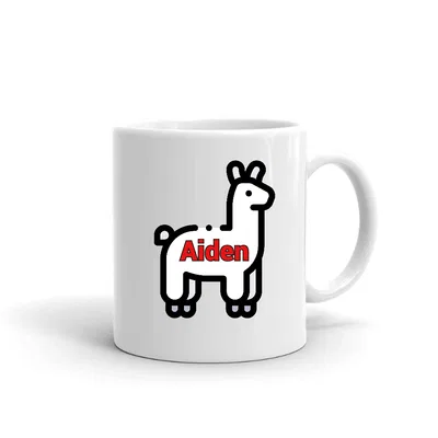 Llama Aiden mug preview