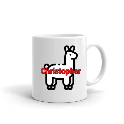 Llama Christopher mug preview