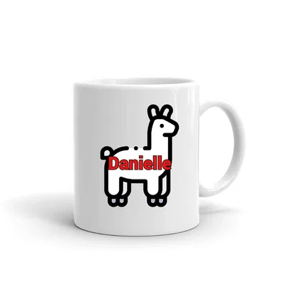 Llama Danielle mug preview
