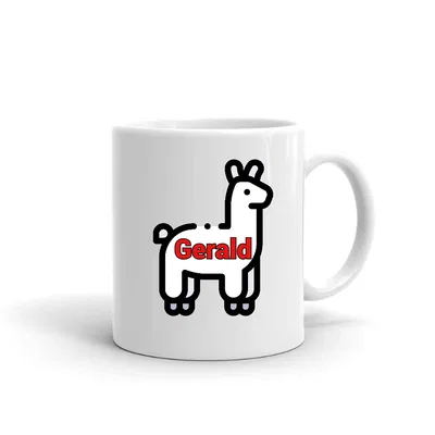 Llama Gerald mug preview