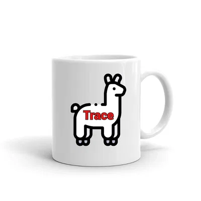 Llama Trace mug preview