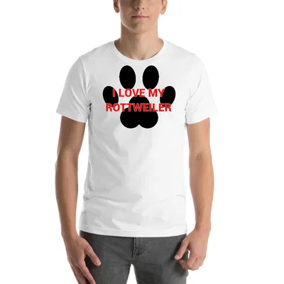 I love my Rottweiler Paw Print tee preview