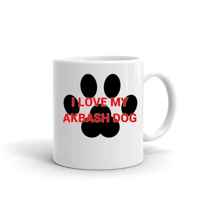 I love my Akbash Dog Paw Print mug preview