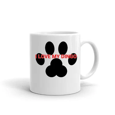 I love my Dingo Paw Print mug preview