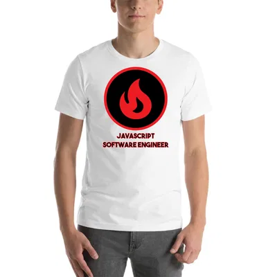 Javascript Software Engineer Fire Style tee preview