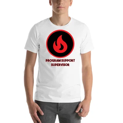 Program Support Supervisor Fire Style tee preview