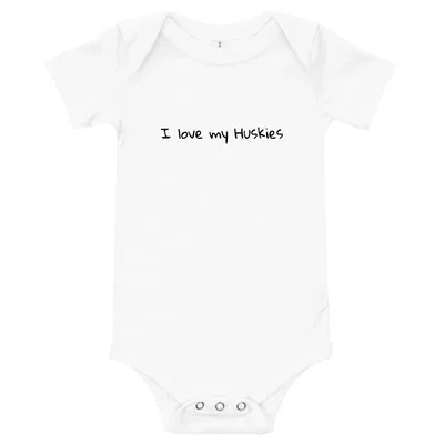 I love my Huskies onesie preview