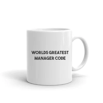 Worlds Greatest Manager Code mug preview