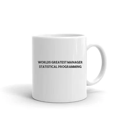Worlds Greatest Manager Statistical Programming mug preview